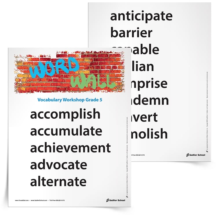 5th grade vocabulary worksheets printables and resources