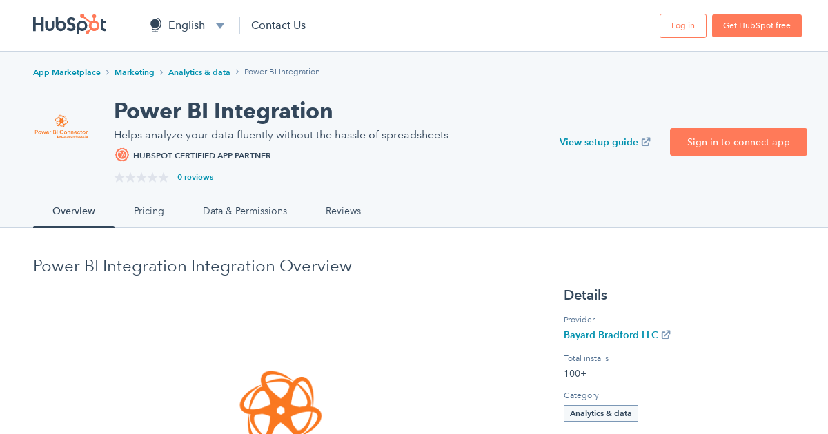 Integração Do Power BI Integration Ao HubSpot | Conecte-os Hoje