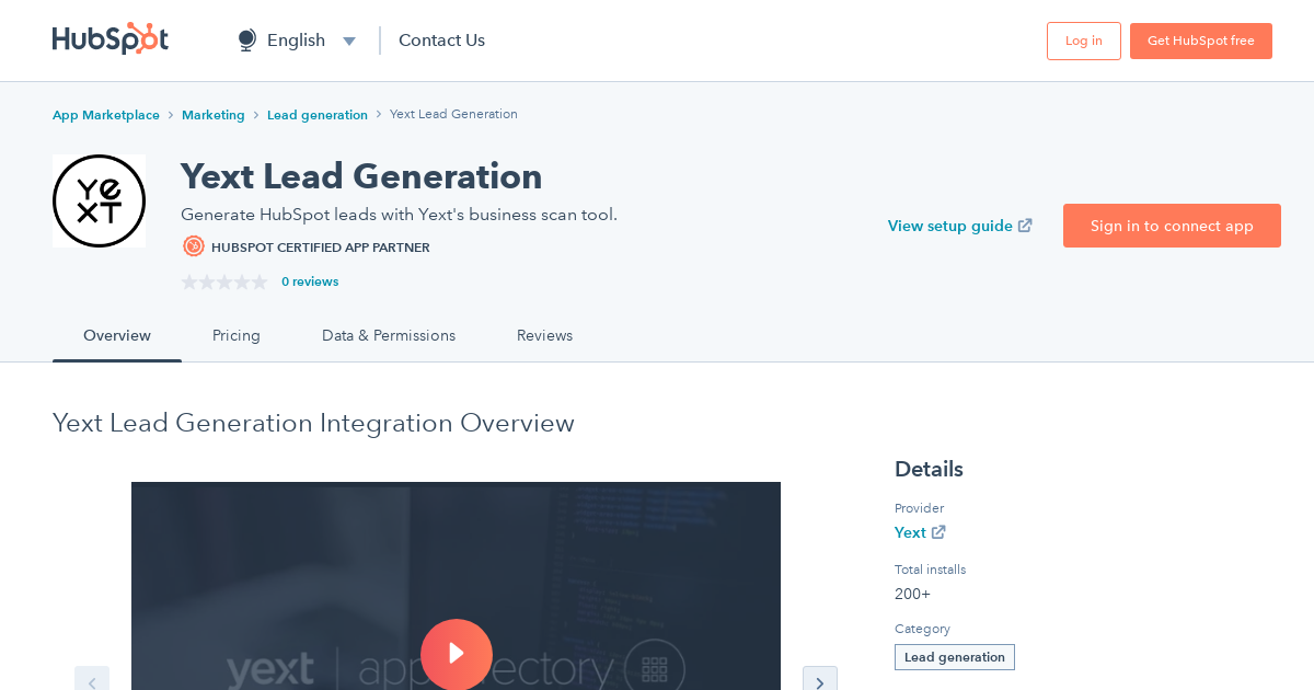 Yext Lead Generation HubSpot Integration Connect Them Today