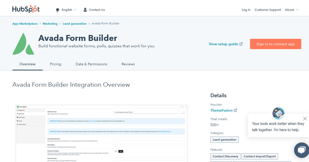 Avada Form Builder HubSpot Integration Connect Them Today