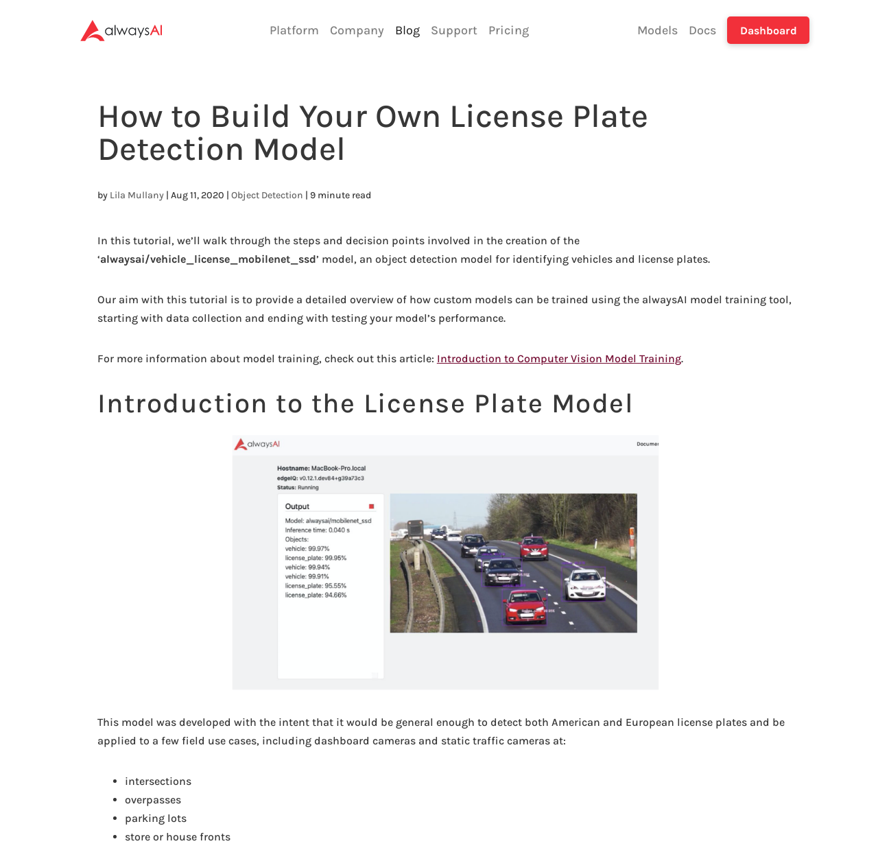 How to Build Your Own License Plate Detection Model Thumbnail