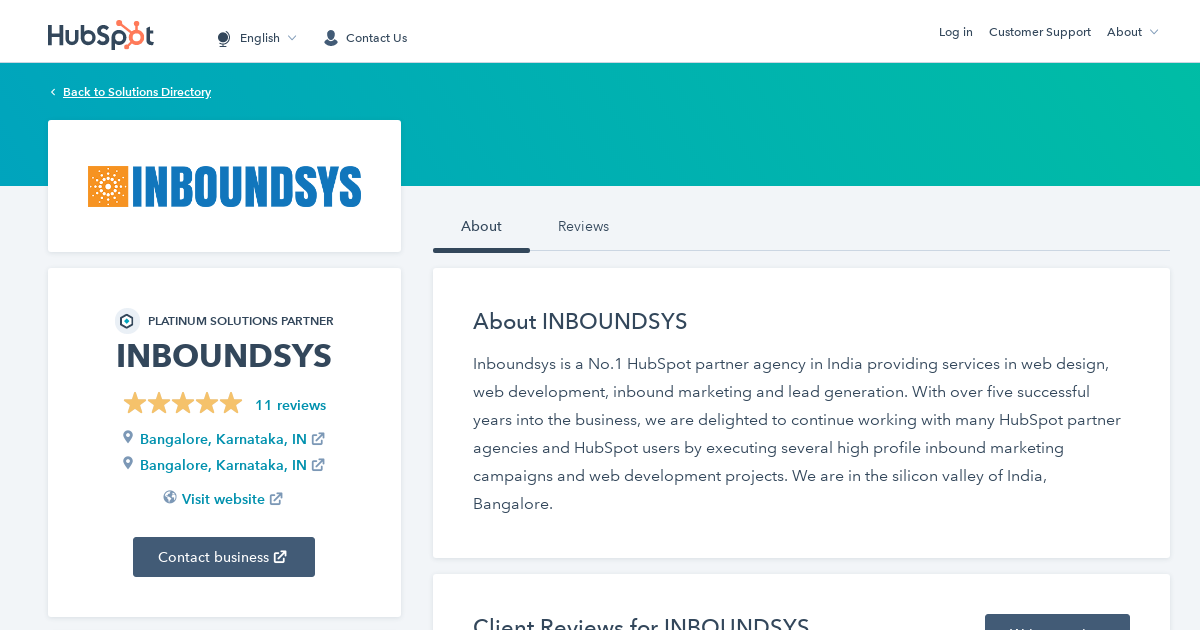 INBOUNDSYS Agency Services & Qualifications | HubSpot