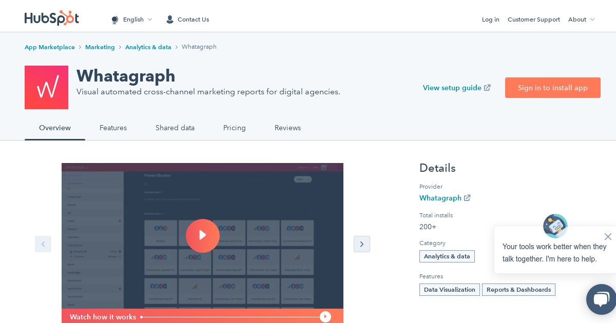 Whatagraph HubSpot Integration | Connect Them Today