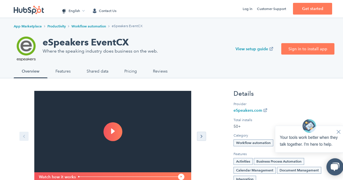 eSpeakers EventCX HubSpot Integration | Connect Them Today